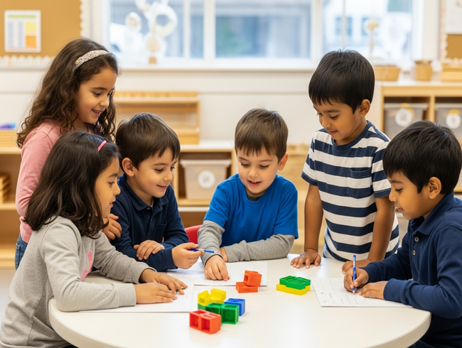 Confident children demonstrating social competence and learning enthusiasm developed through quality play-based early childhood programs